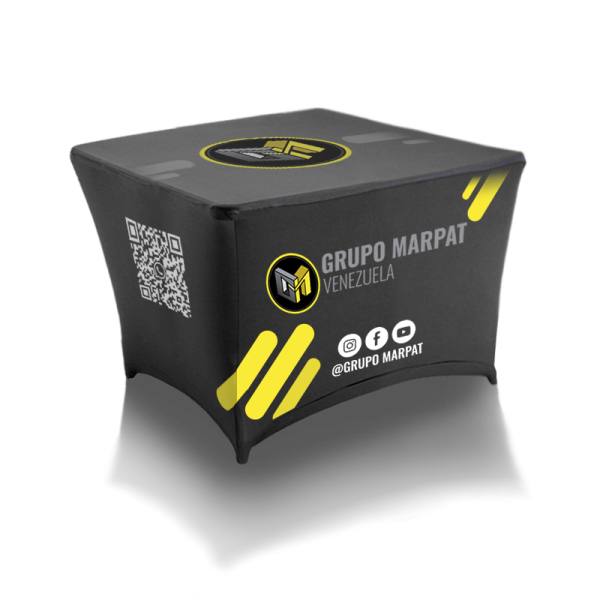 Mantel y Mesa plegable Cuadrada