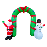 ARCO DE SANTA Y MUÑECO DE NIEVE